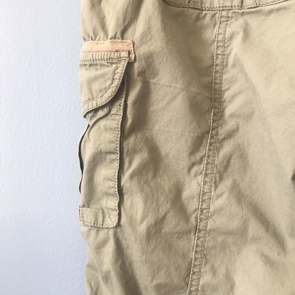 RuffHewn sage green lightweight cotton jogger/cargo pants with belt size 12 - Picture 6 of 16